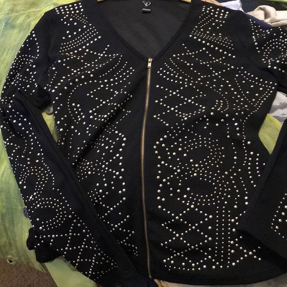 Black Jacket with Gold Studding - Picture 4 of 4